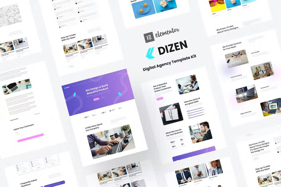 DIZEN – DIGITAL AGENCY ELEMENTOR TEMPLATE KIT